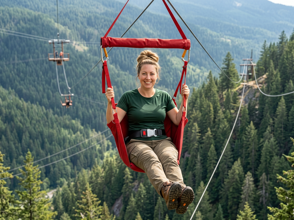 Zipline Harness & Aerial Triple Spreader Bar Swing Harness System- Surround Seat
