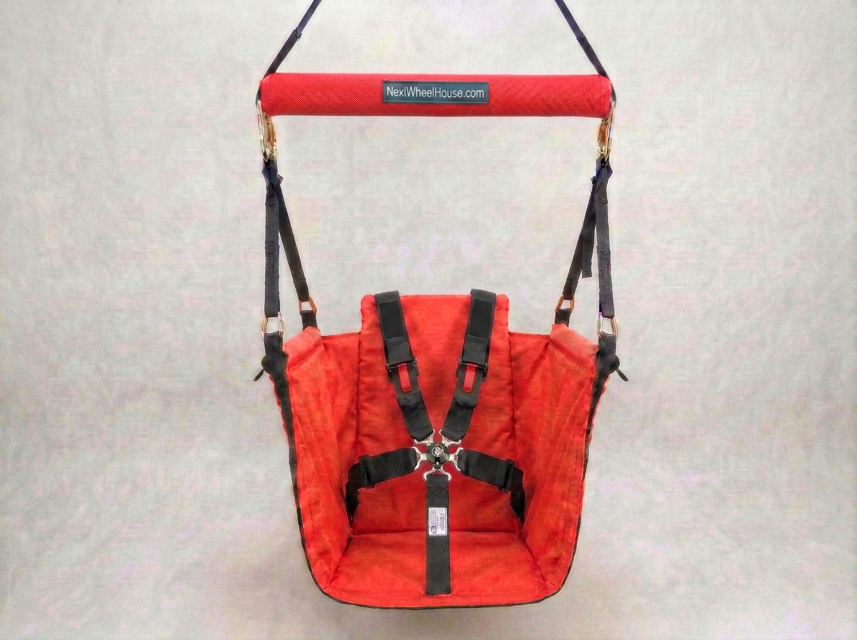 Zipline Swing Harness with Triple Spreader Bar — Surround Seat™ + 5‑Point Safety Upgrade