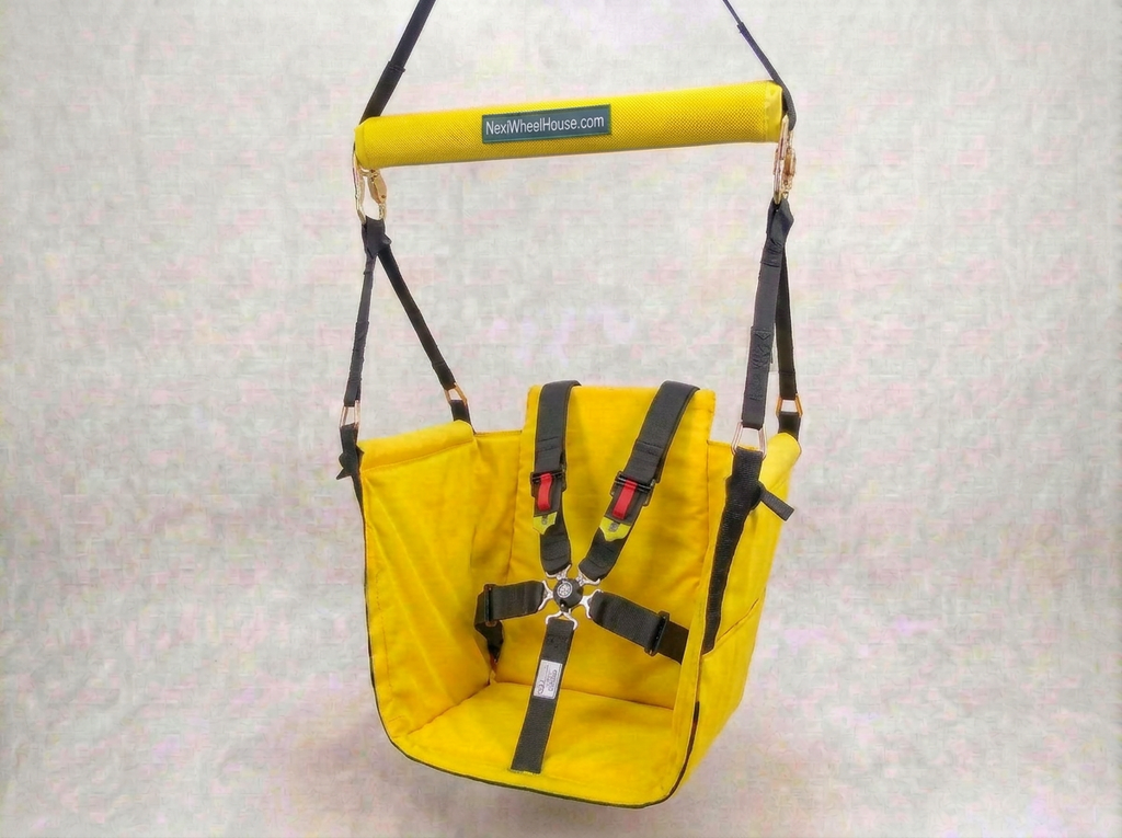 Zipline Swing Harness with Triple Spreader Bar — Surround Seat™ + 5‑Point Safety Upgrade