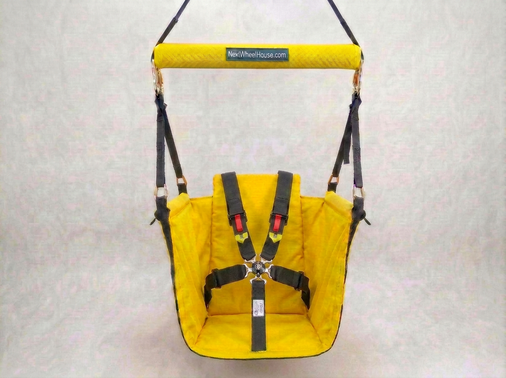 Zipline Swing Harness with Triple Spreader Bar — Surround Seat™ + 5‑Point Safety Upgrade