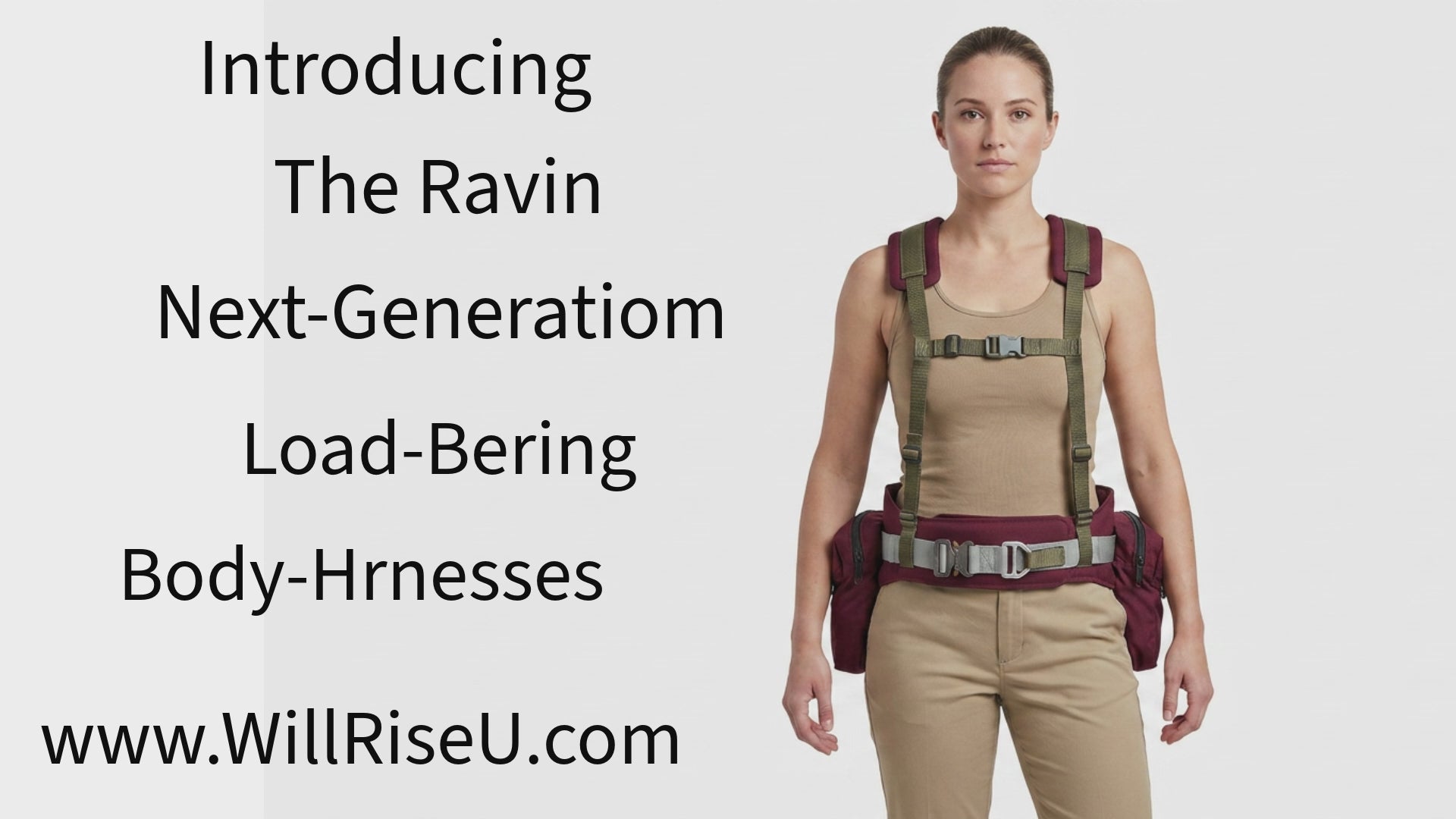 The Ravin Load‑Bearing Backbrace Harness combines a heavy‑duty padded back brace belt with a fully integrated H‑harness suspender system